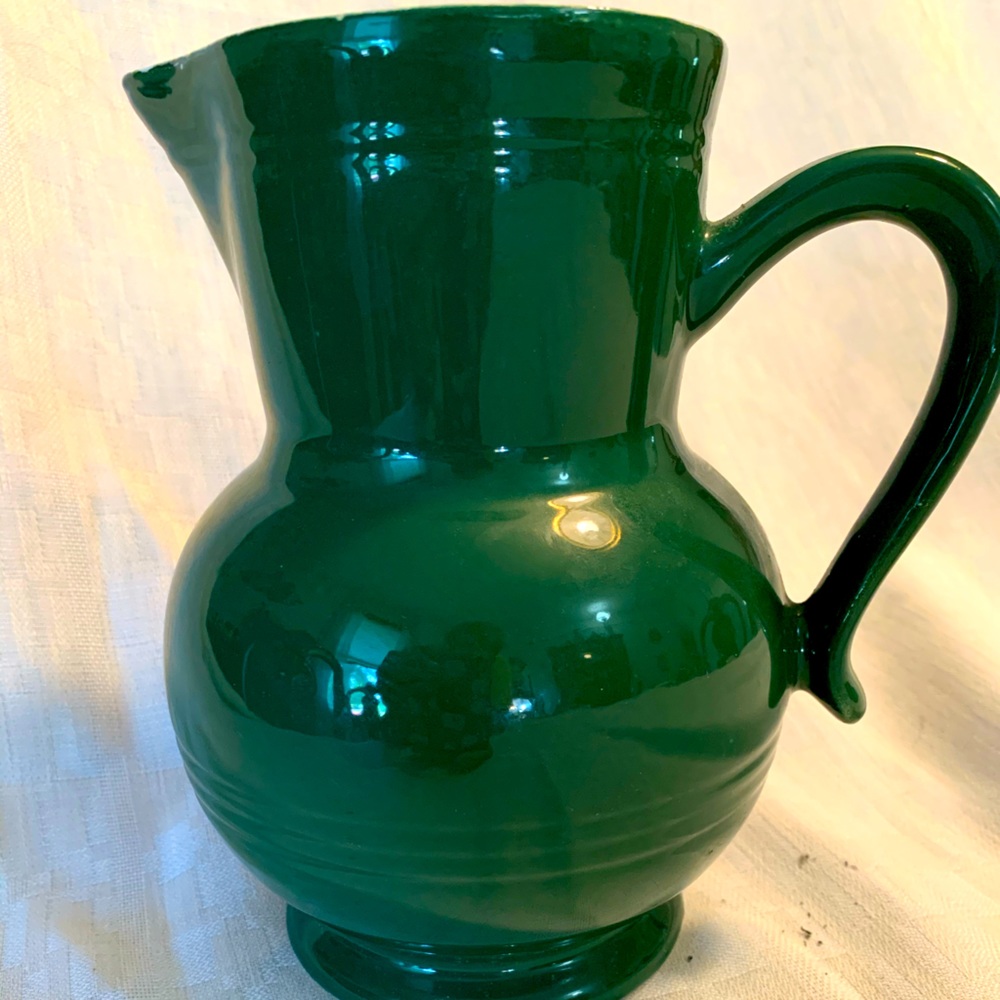 Emile Henry pitcher Green